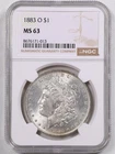 1883-O $1 Morgan Silver Dollar MS63 NGC 8676171-013