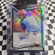 2022 Panini Elite Extra Edition #197 Yefri Carrasco Signatures