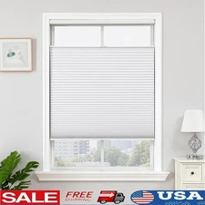 No Drill Cordless Honeycomb Blackout Cellular Shades Top Down Bottom Up Blinds