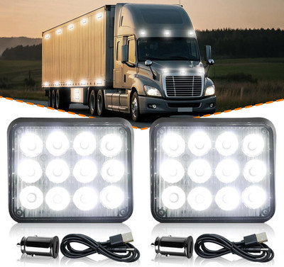 2PCS Battery Operated Led Strobe Light, Magnetic Wireless LED Rechargeable Strob