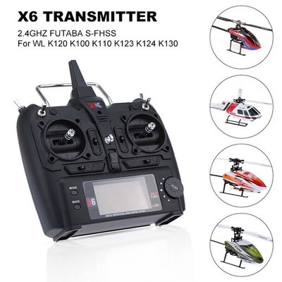 Wltoys XK X6 Transmitter for K124 K100 K110 K123 RC Helicopter Remote Controller