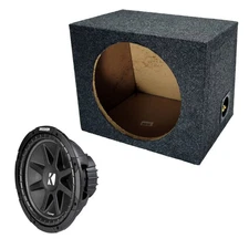 Kicker 12" Loaded Comp Series C12 150W 4 Ohm Sub Loaded Subwoofer Box Enclosure