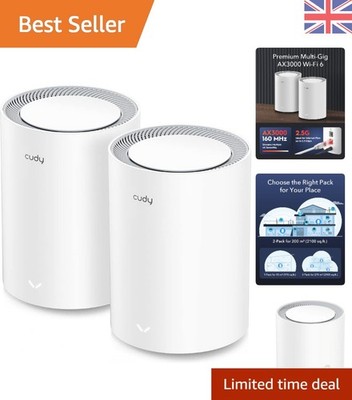 Dual-Band AX3000 Wi-Fi 6 Mesh, 4800 qm Abdeckung & 2,5 G WAN für schnelles Internet