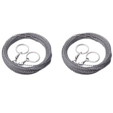 2X Stainless Steel Wire , Chainsaw,Portable Camping Wire ,Wire Hand 1367