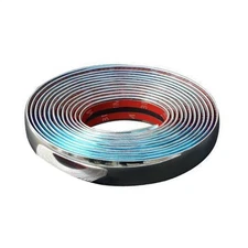 Durable Silver Car Chrome Styling Decoration Moulding Trim Strip Tape Multi-size