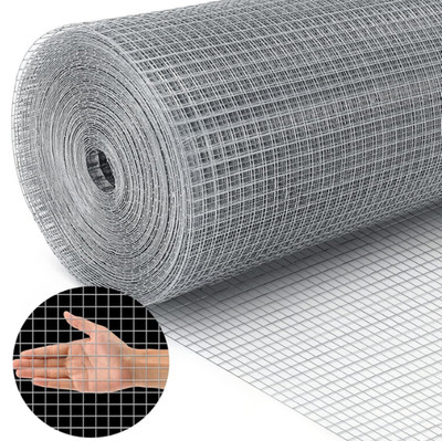 Malla galvanizada soldada de 1/2 pulgada, resistente para jaulas y cercas avícol