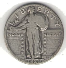 1929 Standing Liberty Quarter Silver Circulated Uncertified US Coin