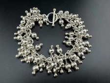 SILPADA STERLING SILVER 925 CHA CHA BEAD TOGGLE BRACELET 7.25" B0919