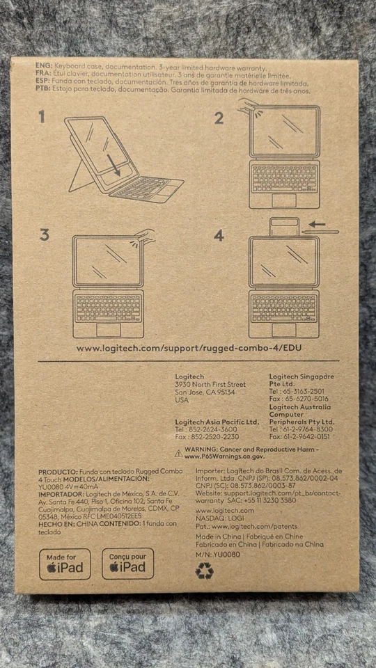 Logitech Rugged Combo 4 Touch Keyboard Case for Apple iPad 10th Gen 920011130 - Image 4 of 4