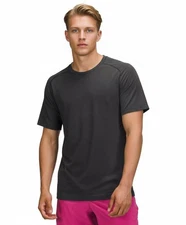 NWT LULULEMON Mens Metal Vent Tech Short Sleeve Deep Coal Black M L XL XXL $78