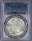 1923 Peace Dollar $1 PCGS MS63
