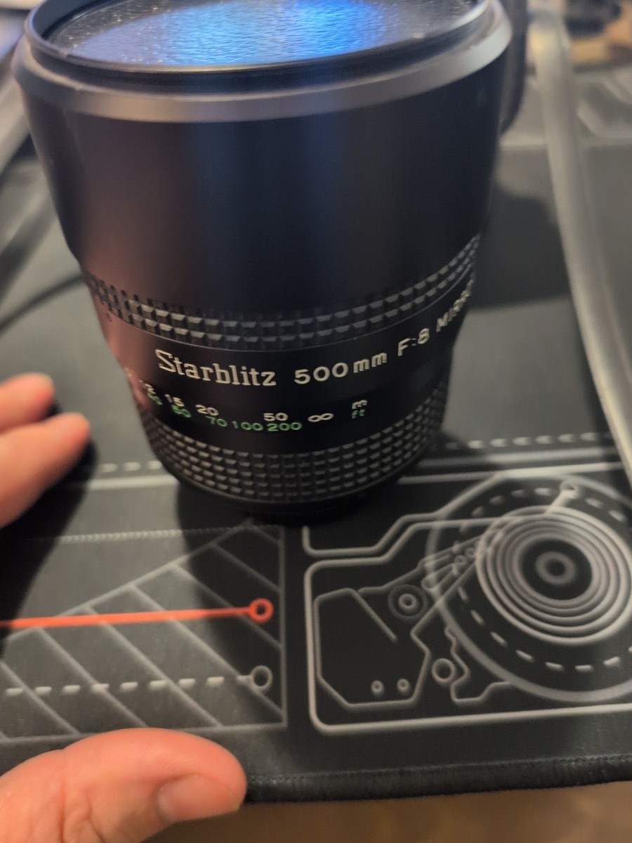 Starblitz 500mm F:8 Mirror Macro Camera Lens/ Minolta With Bag