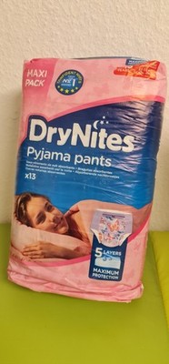 13 Vintage Drynites 8-15 Mädchen Windeln Alte Huggies Goodnites