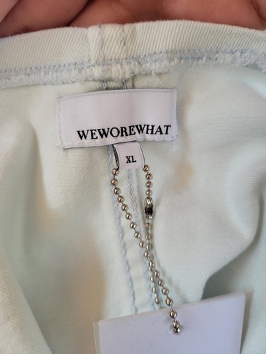 Neu WEWOREWHAT XL Super Bleached Stretch Denim Korsett Top Damen - Bild 4 von 12