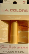 L.A. Colors Shea Butter Lip Balm in  Sheer Nude, #C69176-New in Box