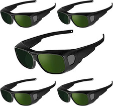 Welding Glasses,Wrap-Around Safety Welding Lens,Anti-Scratch,Uv Protection,Laser