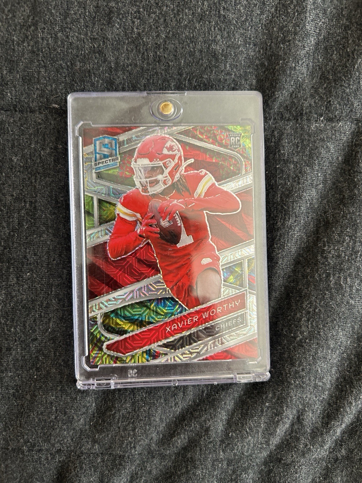 2024 Panini Spectra - Rookies Xavier Worthy #117 Celestial Prizm /99 (RC)