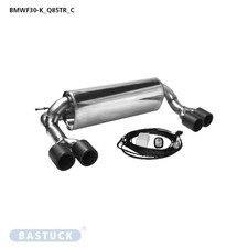 Bastuck Endschalldämpfer Abgasklappe 2x 85 mm Carbon - BMW F30/F31/F32/F33/F36