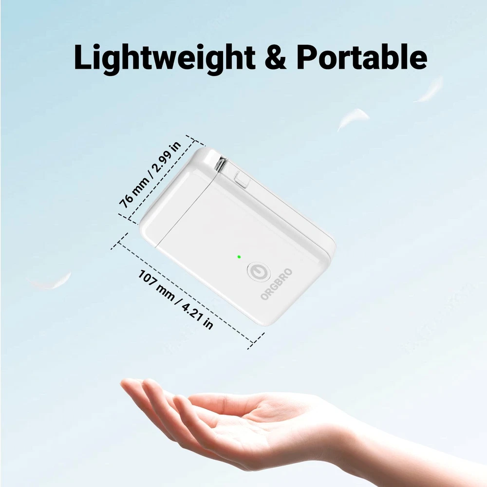 Bluetooth Mini Label Printer X1 with Tape – Compact Portable Label Maker Machine