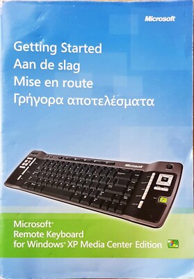 Bedienungsanleitung für Microsoft Remote Tastatur Windows XP Media Center Edition
