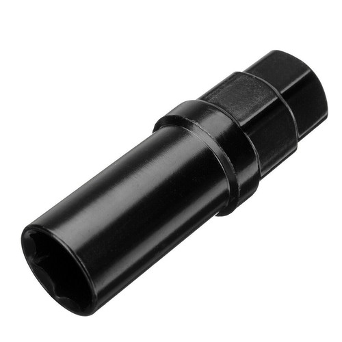 Gloss Black 7 Sided Spline Tuner Lug Nut Locking Socket Key Removal Tool 20.4mm - Picture 6 of 9