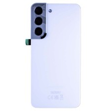 Back Glass with Camera Lens for Samsung Galaxy S22 Phantom White Service Pack