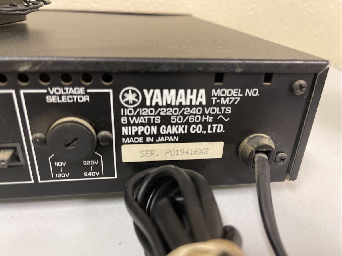 Yamaha t-m77 AM/FM Stereo Tuner | eBay