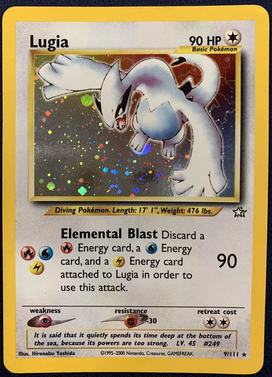 Pokemon Neo Genesis Single Lugia 9/111 - LIGHT PLAY