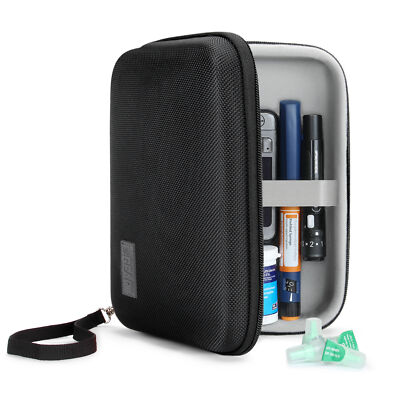 USA GEAR Hard Shell Insulin Travel Case