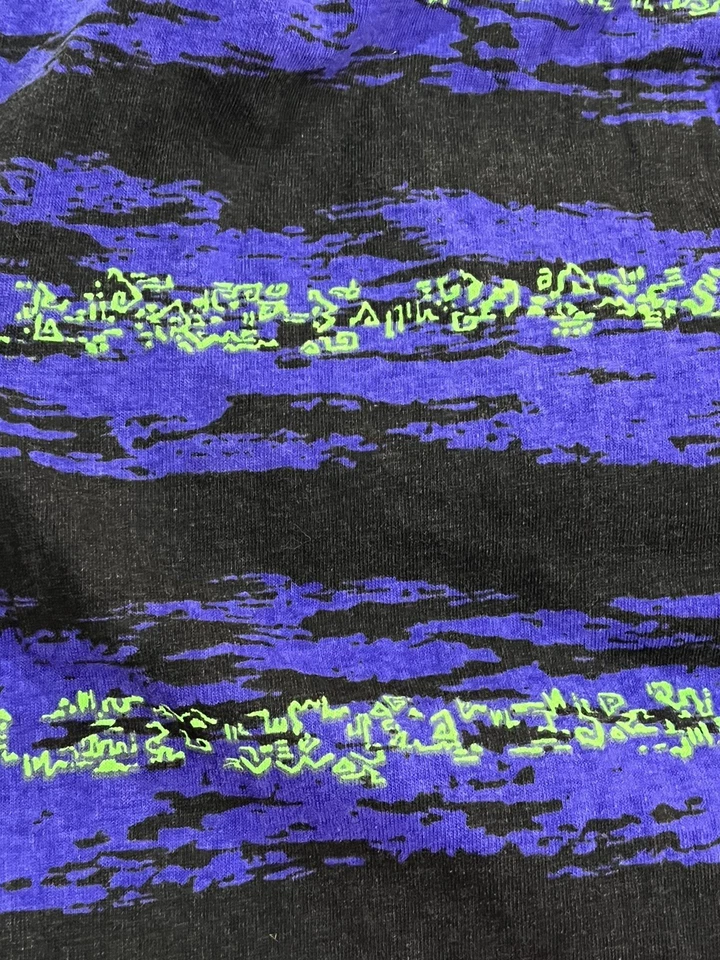 Tela tejida vintage púrpura negro verde 96 x 60 estampados premium 5058 Foto 4 de 4