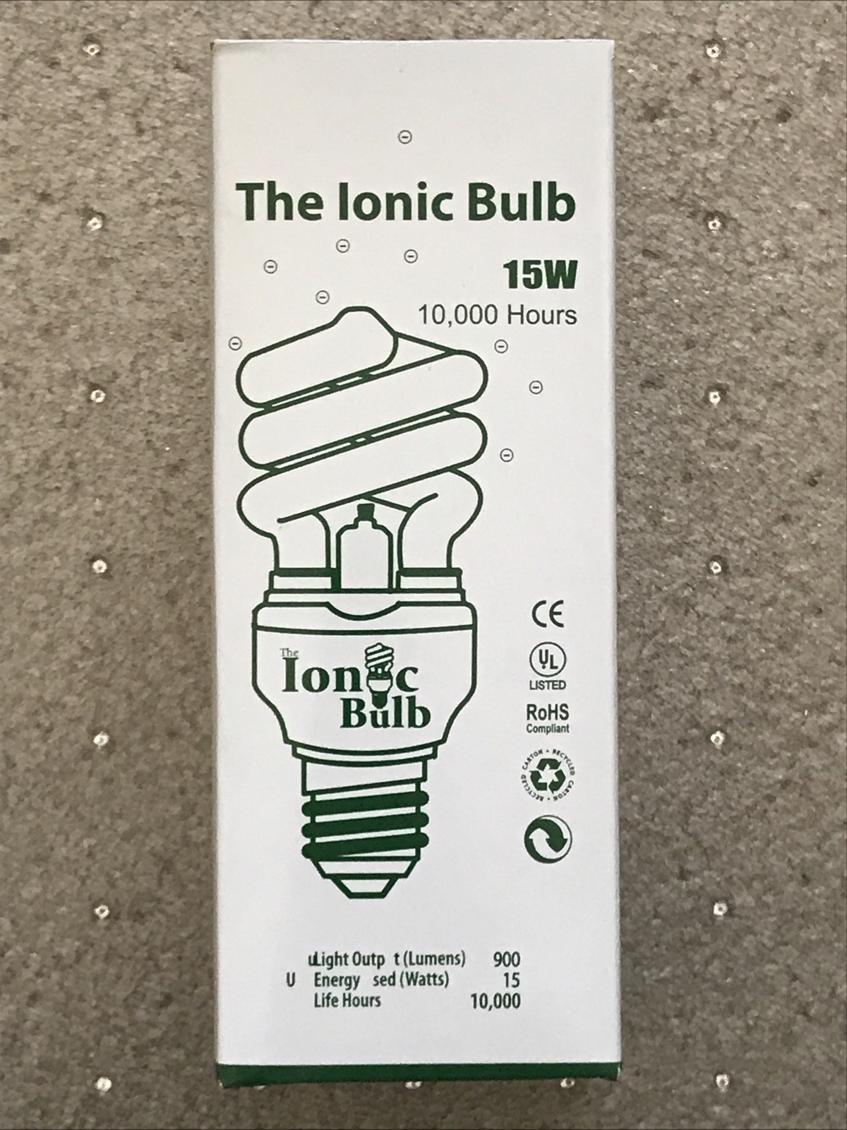 The Ionic Bulb 15w 10,000 Hours ZEA1004 Kills 🦠OdorsSmoke Fast shipping eBay