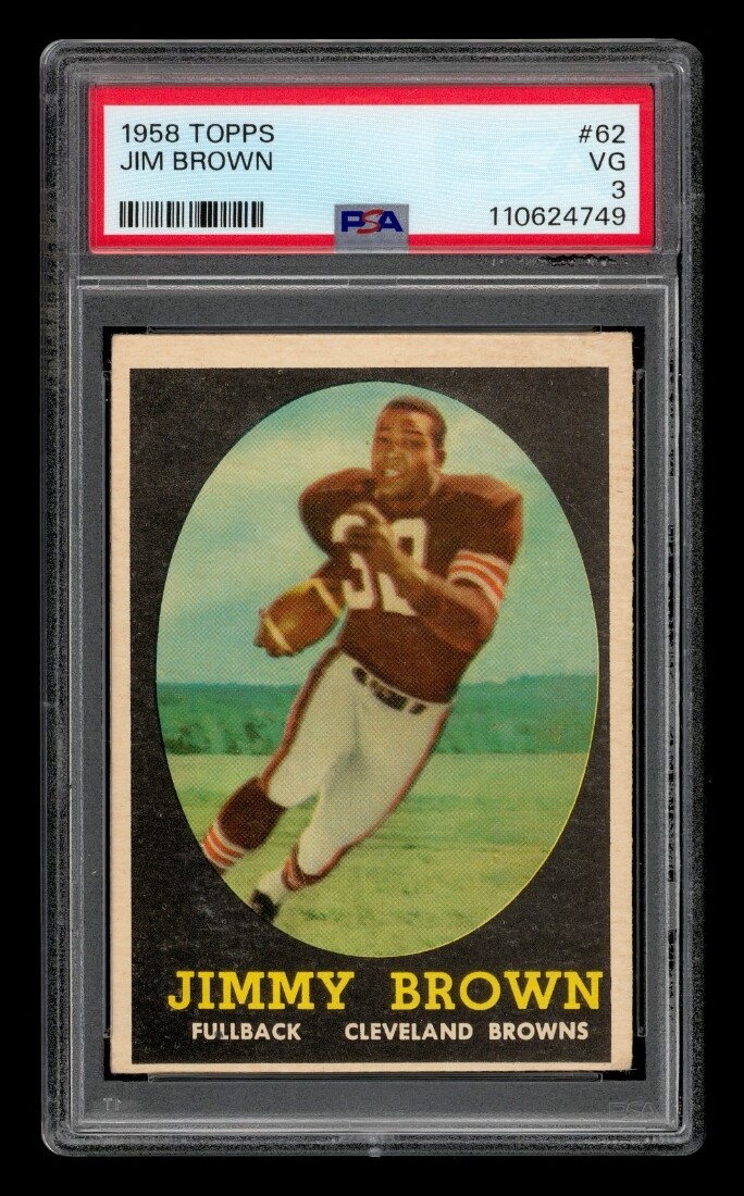 1958 Topps Set-Break # 62 Jim Brown PSA 3 VG | eBay
