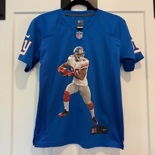 Nike NFL Jersey Victor Cruz #80 New York Giants Blue Small Unisex On Field NYG - Picture 2 of 11
