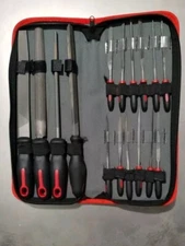 Hi-spec 16Pc Steel Hand File Set Small Needle Files for Wood, Metal  Keys Maker