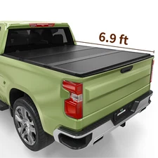 6.9ft Hard 3-Fold Tonneau Cover For 20 - 25 Silverado/Sierra 2500 HD 3500 HD