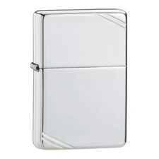 Zippo Sterling Silver Lighter Vintage High Polished Finish Gift boxed New