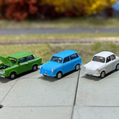 Trabant P50 P60 Kombi, DDR PKW, Auto, 1:120, Unbemalt, Fahrzeuge