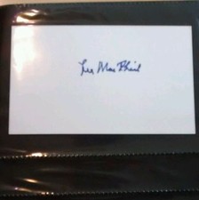 Lee Macphail Signed Index Card AUTOGRAPH MLB HOF 1998 