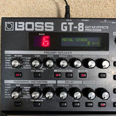 BOSS GT-8 Guitar Effects Processor Multi Guitar effect pedal BOSS GT-8 Guitar Effects Processor Multi Guitar effect pedal
