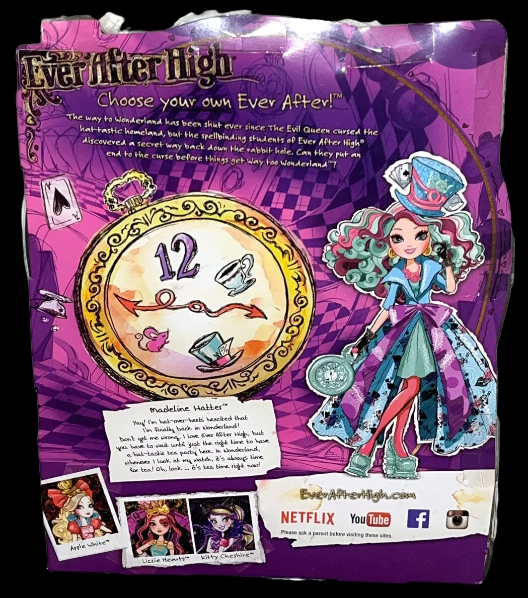 Ever After High Boneca Festa do Chá - Madeline Hatter Dvj14 - MP Brinquedos