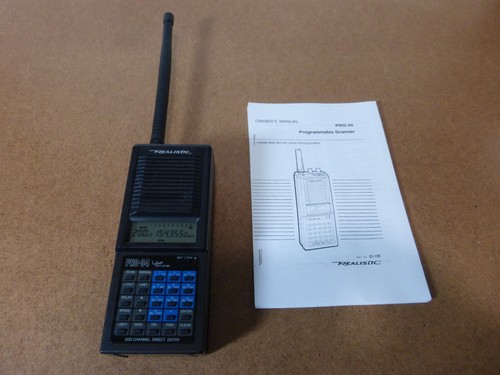 RadioShack PRO-34 (200-Channel) Handheld 800MHz Police-Fire-EMS Scanner