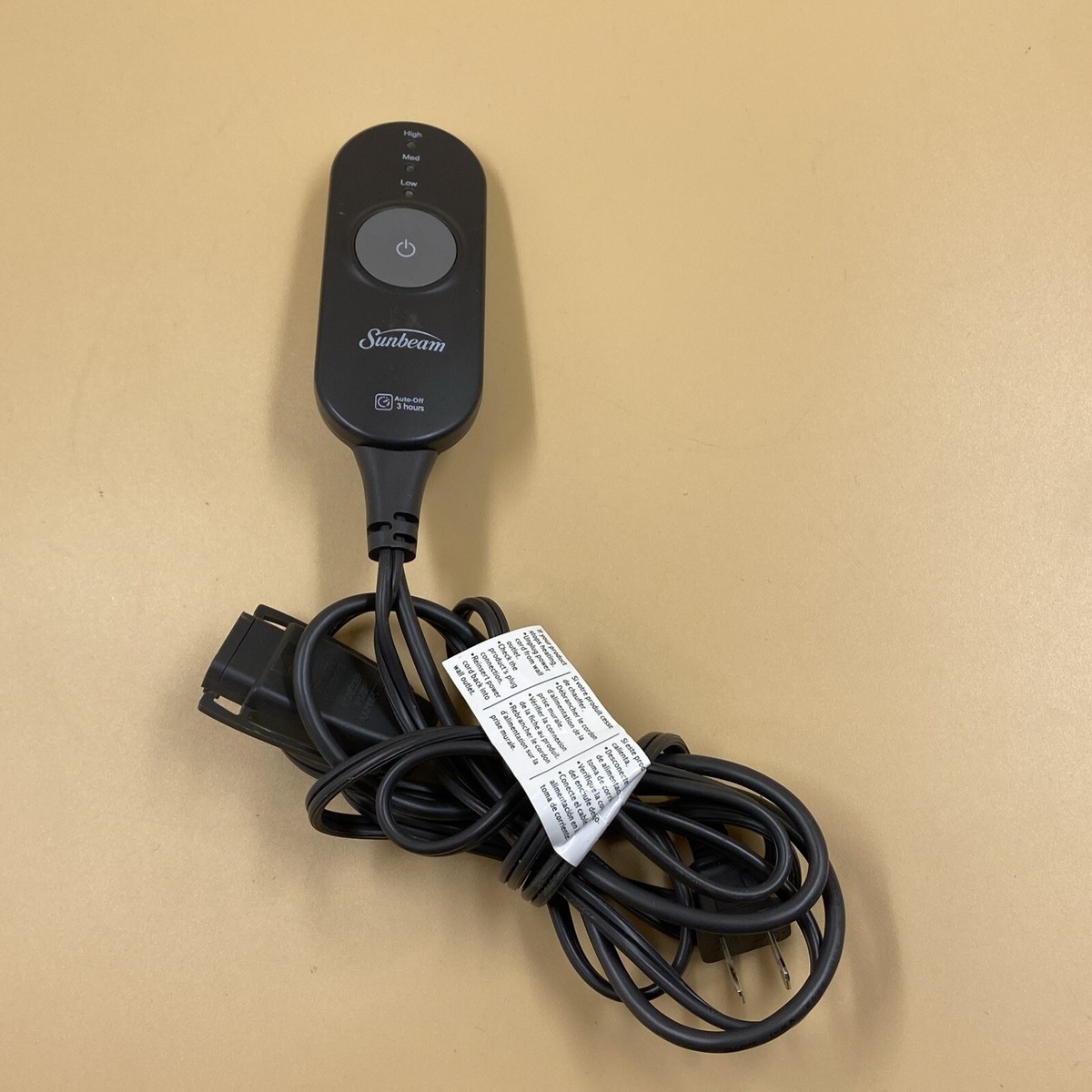 Heating Blanket Sunbeam Aa85 Cord Sunbeam Style AA85 3-Prong