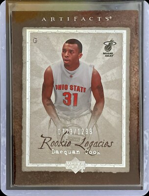 Daequan Cook - 2007-08 Upper Deck NBA Artifacts - Rookie - Numbered /1299