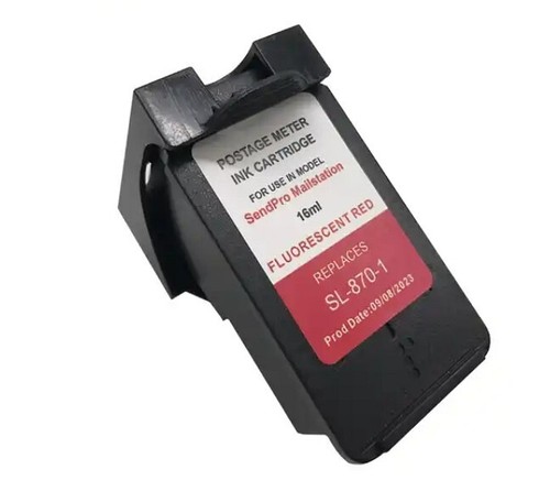 Pitney Bowes SL-870-1 Red Ink Cartridge for New SendPro® Mailstation - Picture 4 of 16