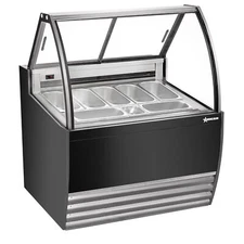 Omcan USA 49006 (FR-CN-0007B) 41" Gelato Dipping Cabinet w/ Curved Sneeze Guard