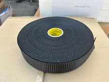 Web Strapping 1.75" x 100 yds Woven Hanger Strap HVAC Black DA06-1.75-K Repair
