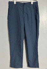 Banana Republic Men's Blue Trousers Flat Front Performance Dress Pant Size 36x30