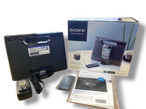Sony RDP-M7iP iPhone/iPod Portable Speaker Dock Black Open Box