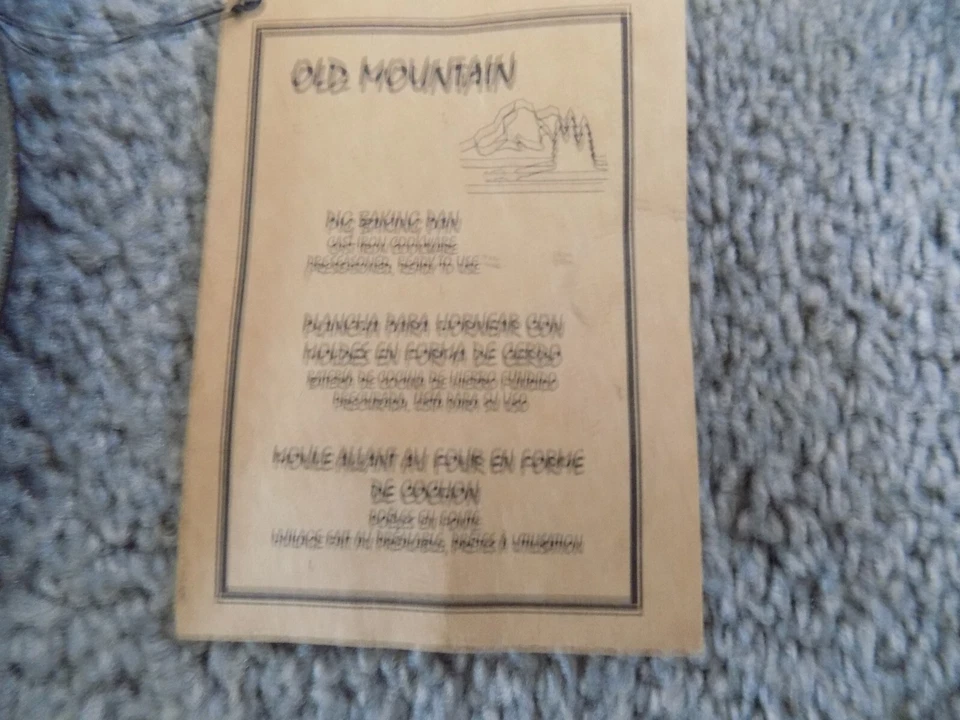 Sartén para hornear cerdo de hierro fundido Old Mountain nueva negra Foto 3 de 4