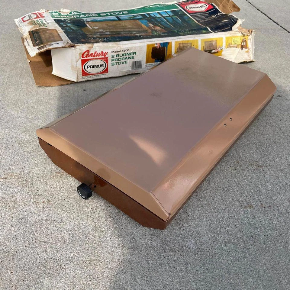 ESTUFA DE CAMPING PROPANO VINTAGE CENTURY PRIMUS 4300 2 QUEMADORES CON CAJA - HN Foto 3 de 4